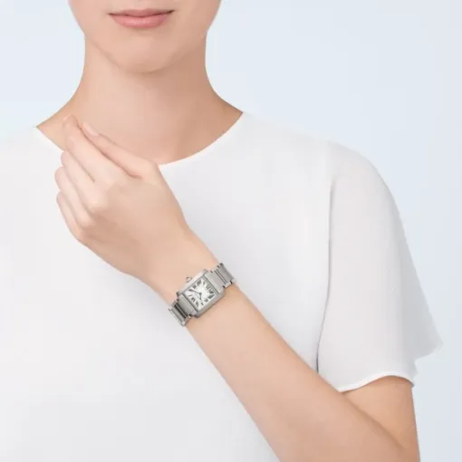 Cartier Tank Francaise Women Quartz Silver Stainless Steel Watch WSTA0005 - Image 2