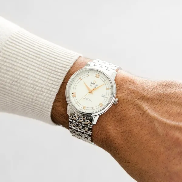 Omega De Ville Men Automatic Mother of Pearl Stainless Steel Watch O42410402002004 - Image 6