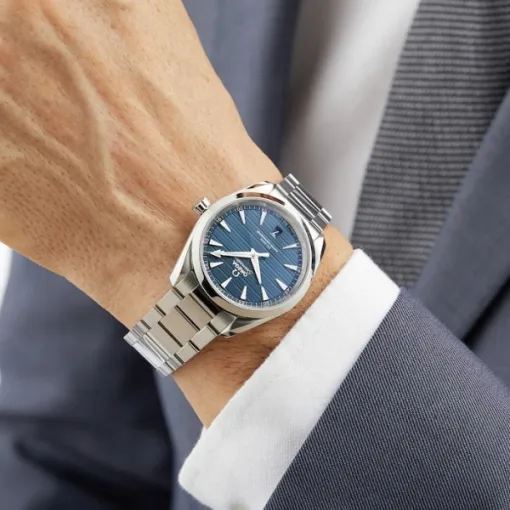 Omega Seamaster Aqua Terra Men Automatic Blue Stainless Steel Watch O22010382003001 - Image 5