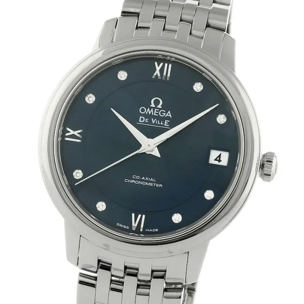 Omega De Ville Women Automatic Blue Stainless Steel Watch O42410332053001 - Image 4