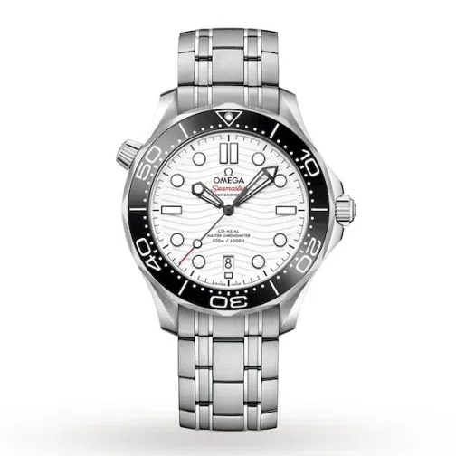 Omega Seamaster Men Automatic White Stainless Steel Watch O21030422004001