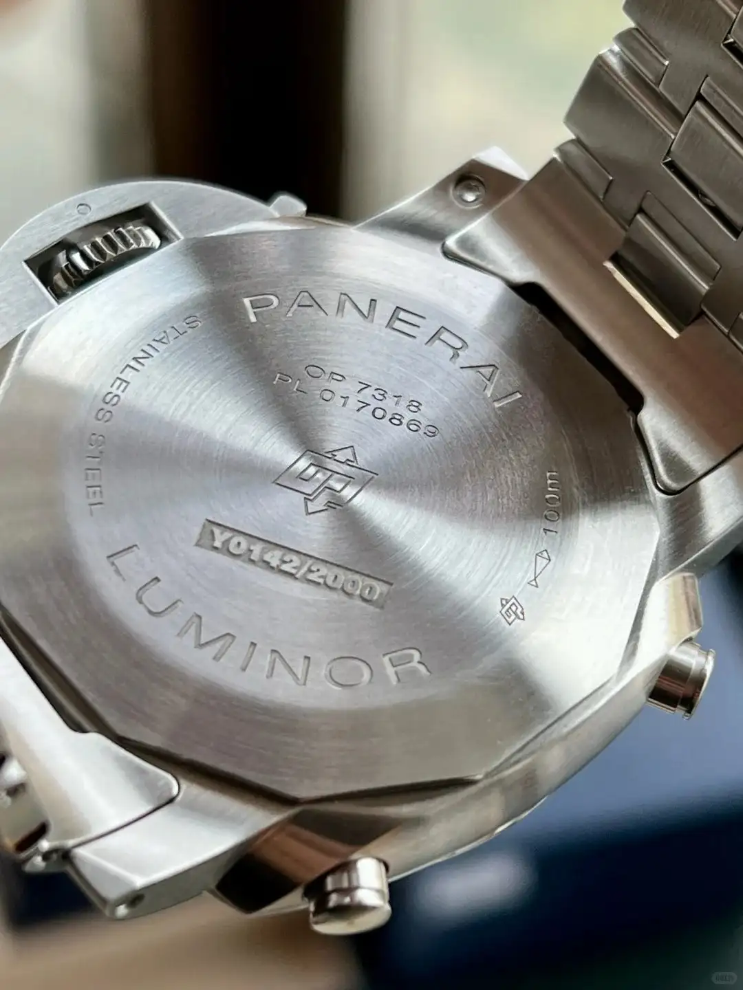 Panerai Luminor Men Automatic Blue Rubber Watch PAM01110 - Image 4