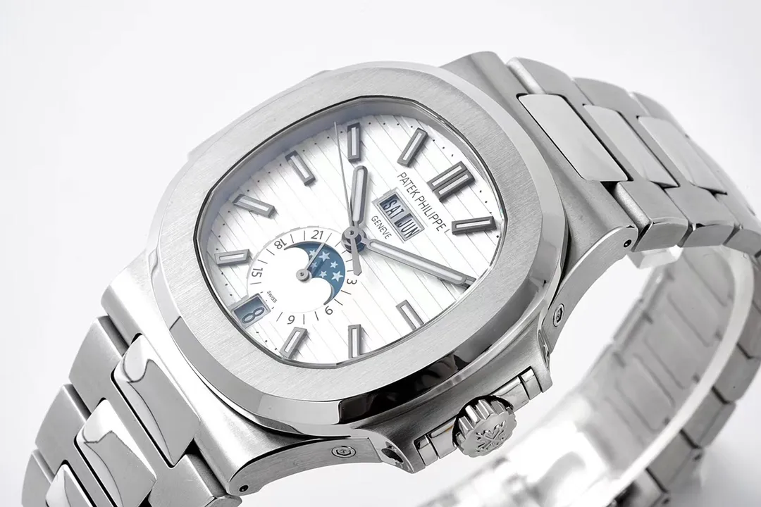Patek Philippe Nautilus Silver Annual Calendar - Image 5