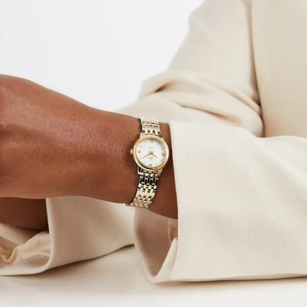 Omega De Ville Women Quartz Mother of Pearl 18ct Yellow Gold Watch O42420246055001 - Image 2