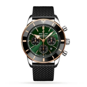 Breitling Superocean Men Automatic Green Rubber Watch UB01622A1L1S1