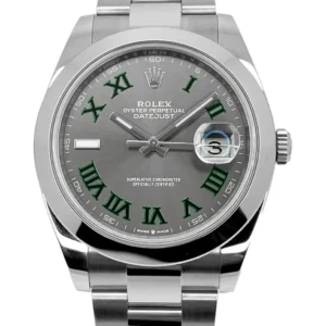Superclone Rolex Datejust 41mm Rhodium Dial 126300  Wimbledon  Oyster