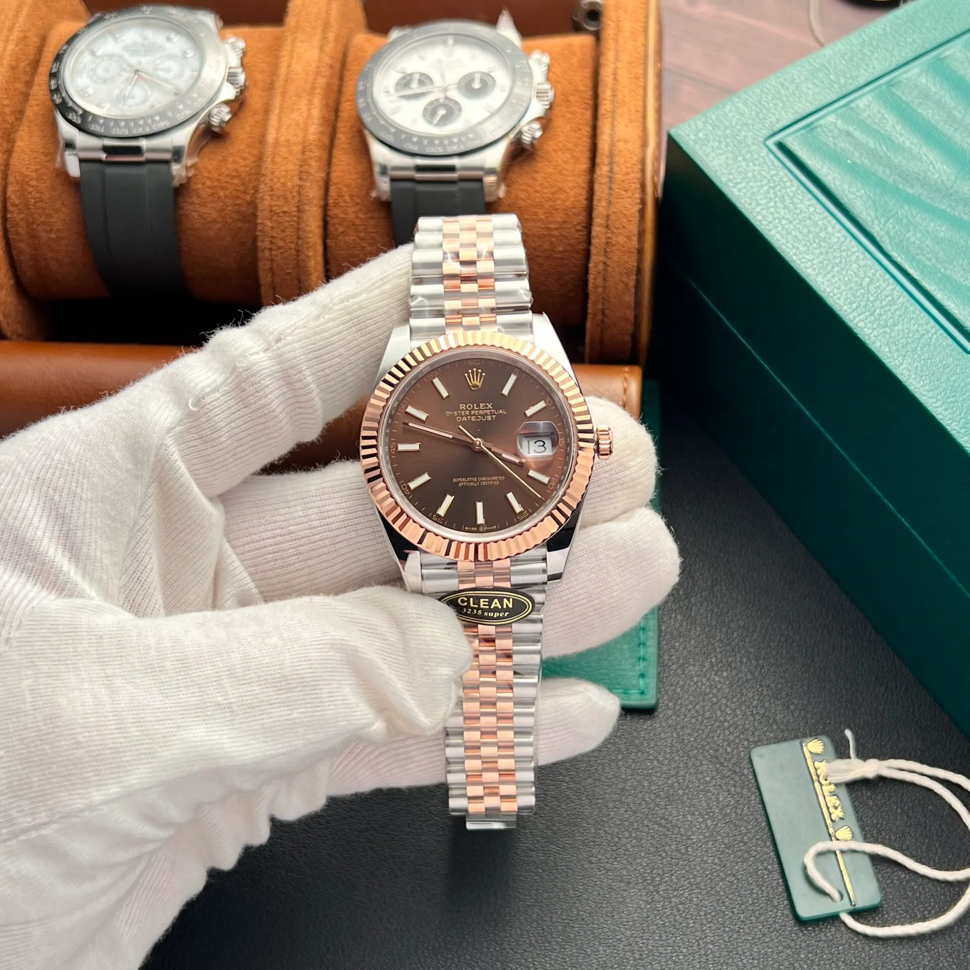 Superclone Rolex Datejust 41 mm Chocolate Dial 126331 Jubilee - Image 8