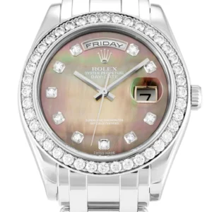 Rolex Day-Date 36mm Mother of Pearl   Black Dial 18946