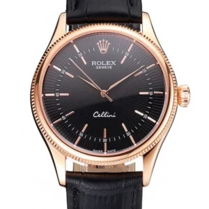 Superclone Rolex Cellini 38mm Black Dial REP016815