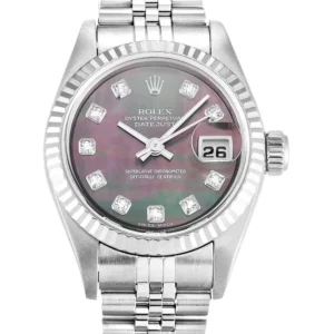 Rolex Lady-Datejust 26mm Mother of Pearl Black Dial 79174