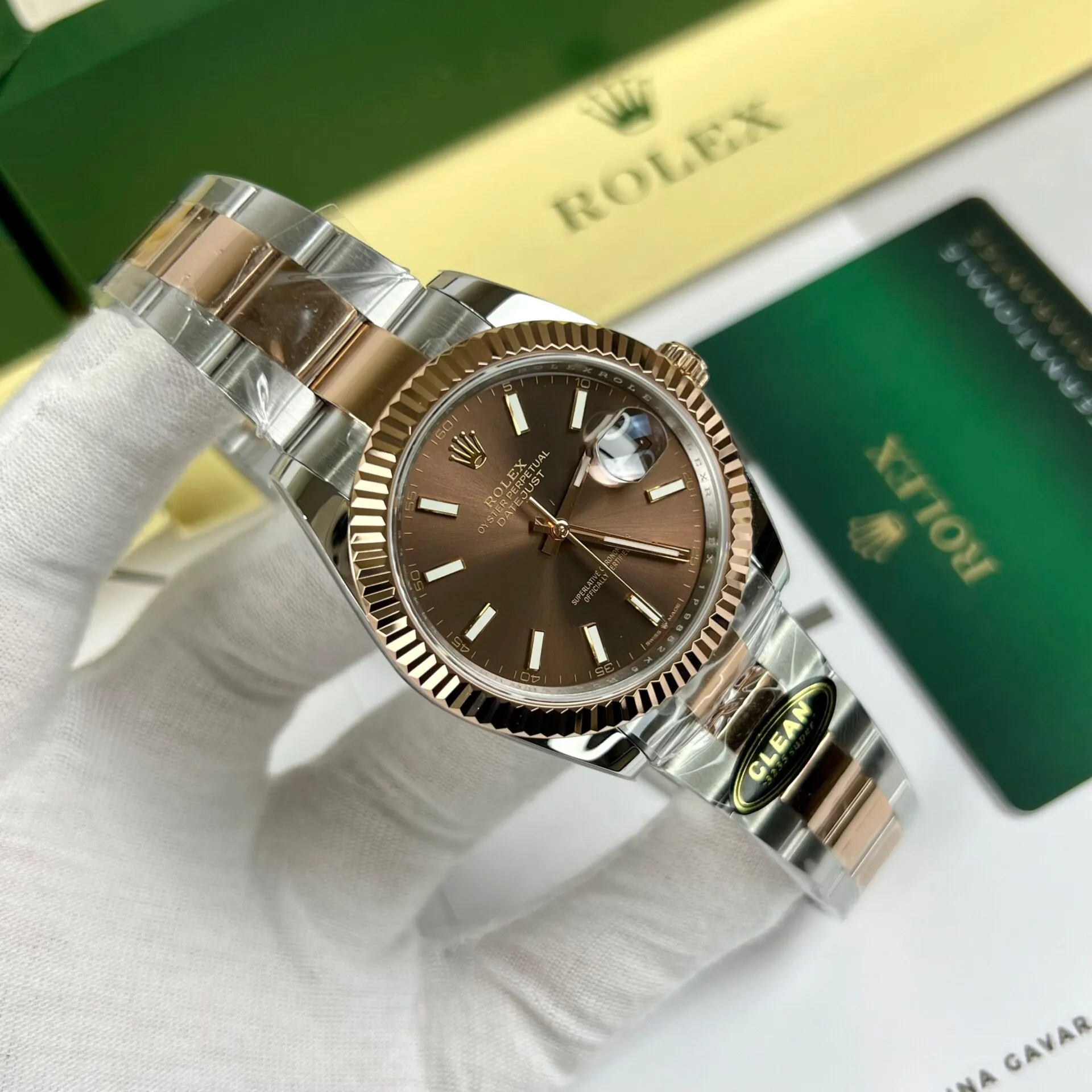 Superclone Rolex Datejust 41 mm Chocolate Dial 126331 Oyster - Image 10