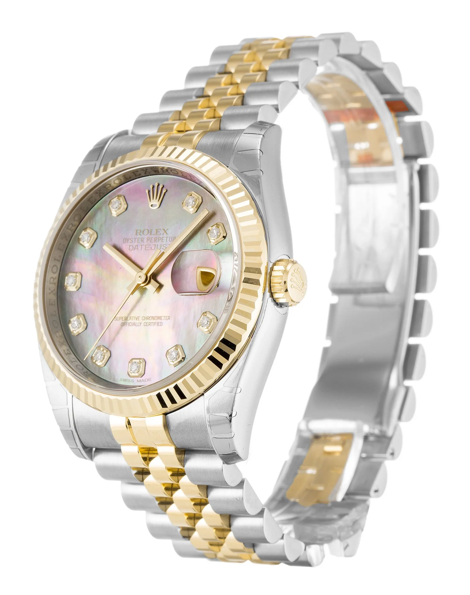 Rolex Datejust 36mm Mother of Pearl Black Dial 116233 - Image 2