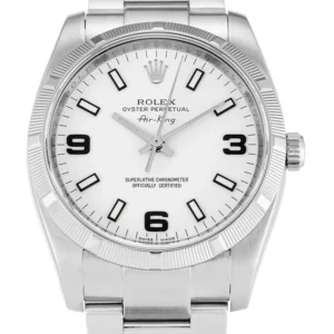 Rolex Air-King 34mm White Dial 114210