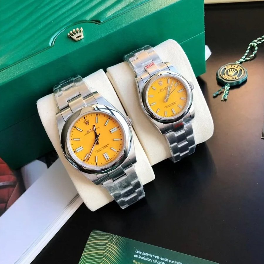 Couple Watches Rolex Oyster Perpetual 31/41mm SS/SS Yellow/Stk