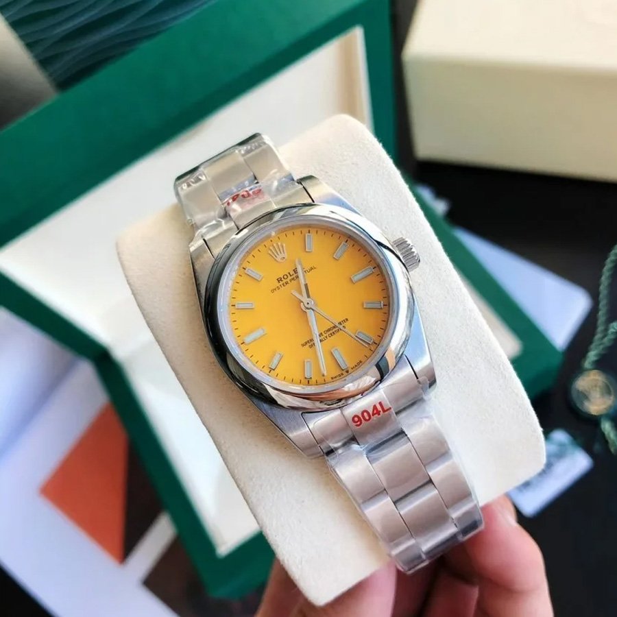Couple Watches Rolex Oyster Perpetual 31/41mm SS/SS Yellow/Stk - Image 8