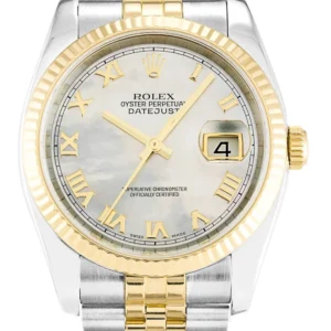 Rolex Datejust 36mm Mother of Pearl   White Dial 116233