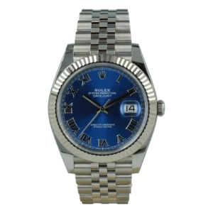 Rolex Datejust 41mm Blue Dial 126334 Jubilee Roman Dials