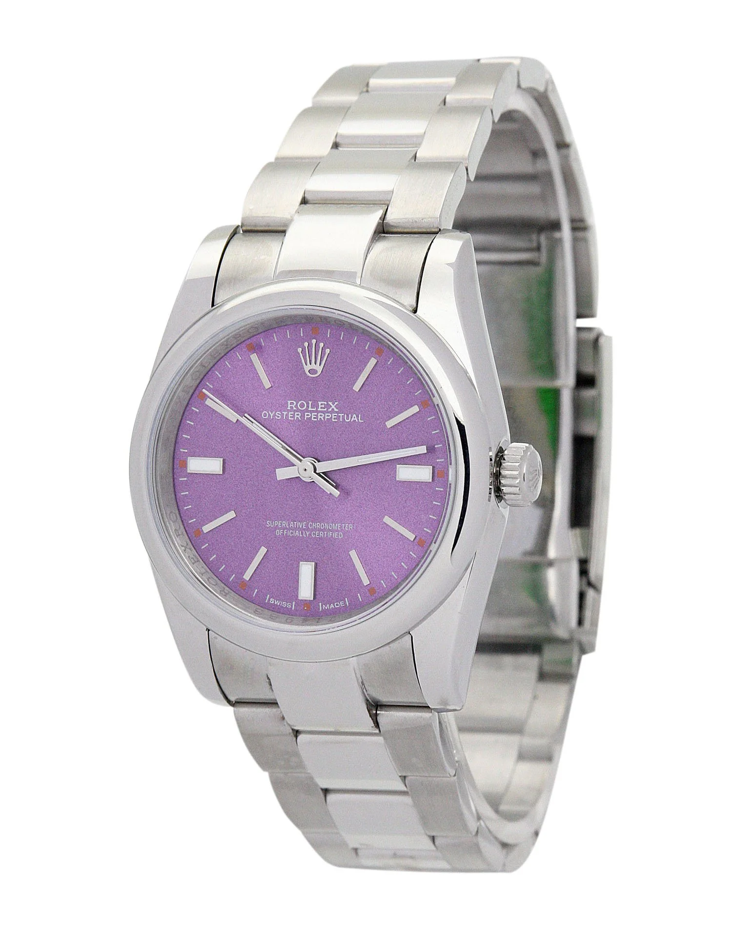 Rolex Oyster Perpetual Lady 31mm Purple Dial 177200 - Image 2