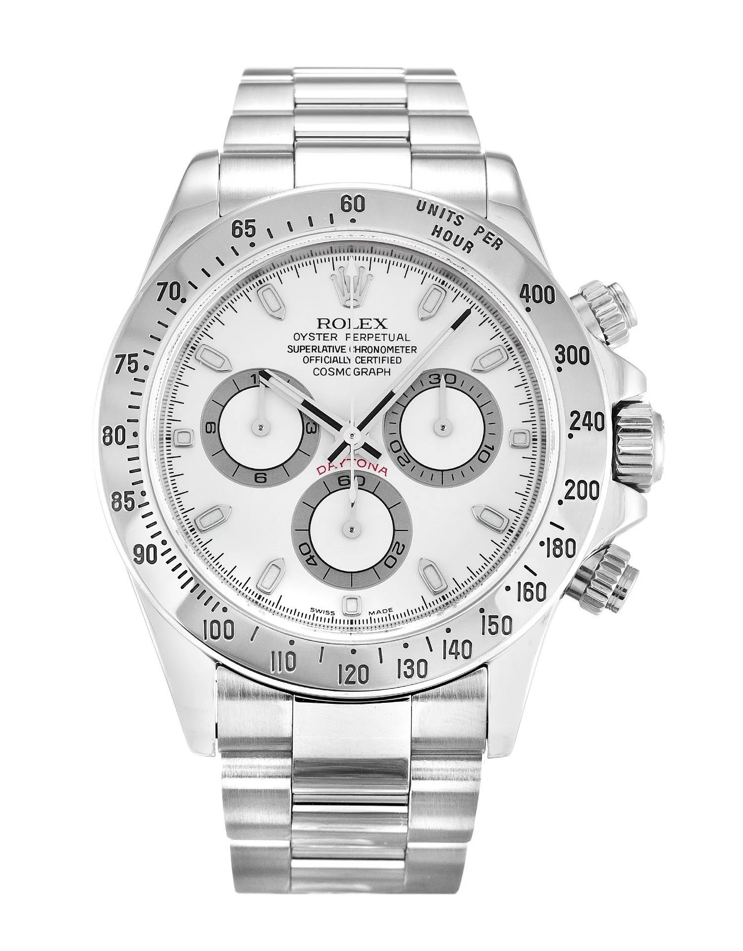 Superclone Rolex Daytona 40mm White Dial 116520