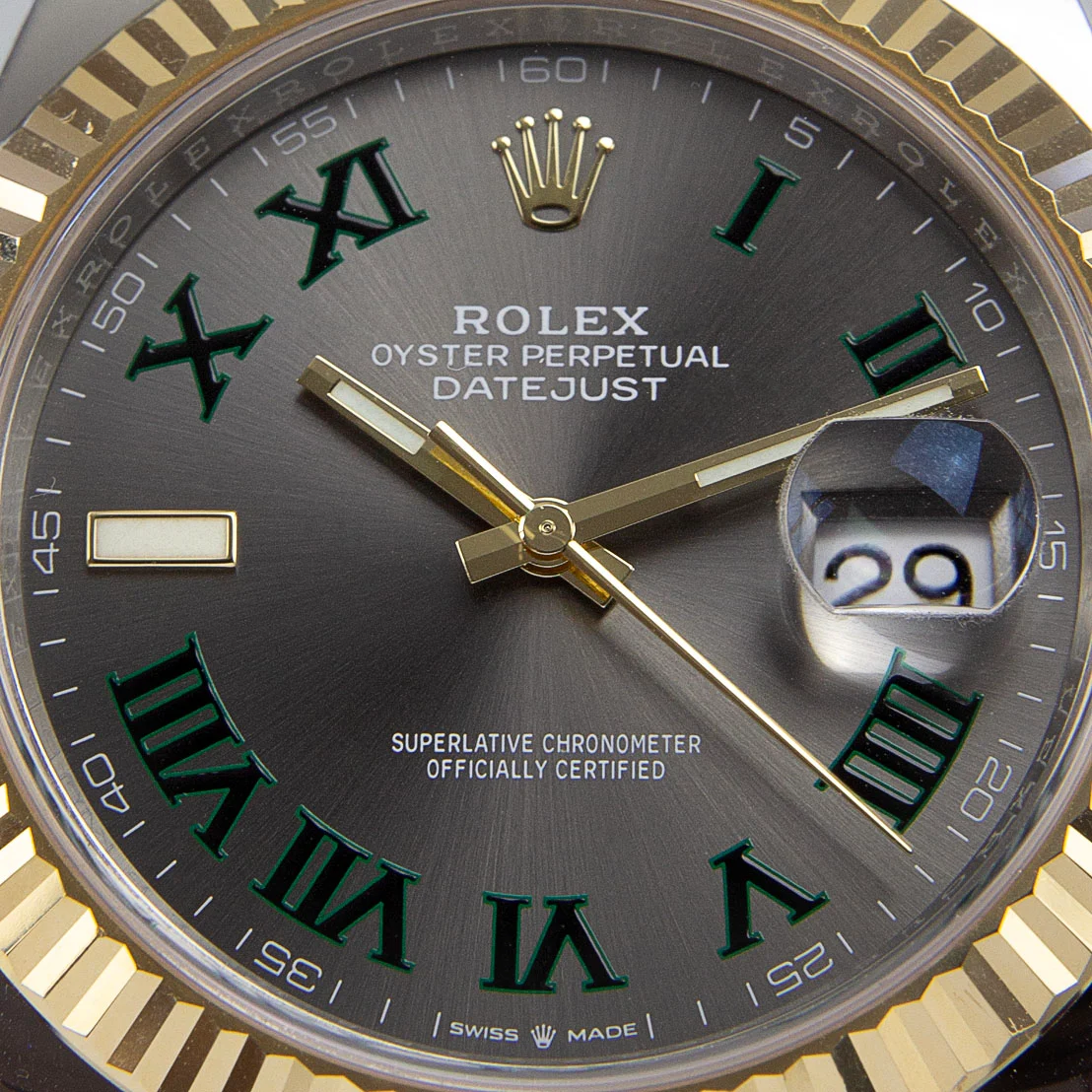 Rolex Datejust II 41mm Rhodium Dial 126333 Wimbledon Two-Tone Oyster - Image 2