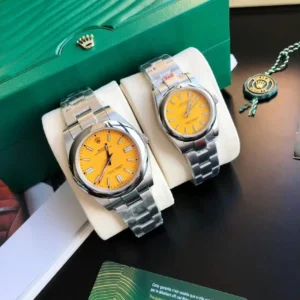 Couple Watches Rolex Oyster Perpetual 31/41mm SS/SS Yellow/Stk