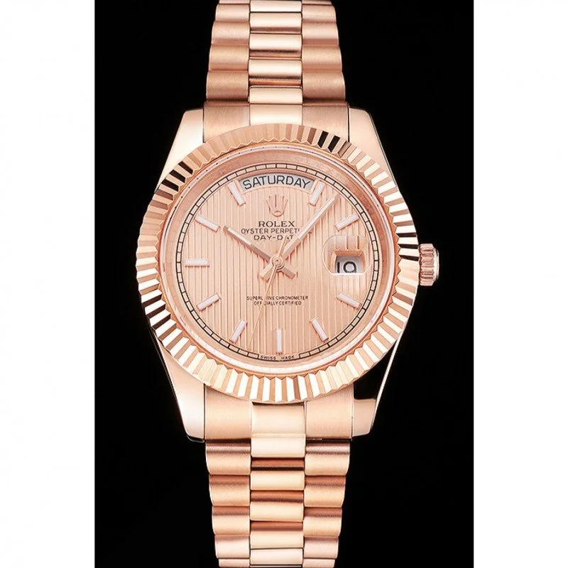 Superclone Rolex Day-Date 40mm Rose-Gold Dial REP016823 - Image 2
