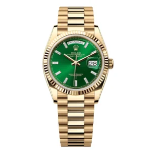 Rolex Day-Date II 36mm Green Dial 128238
