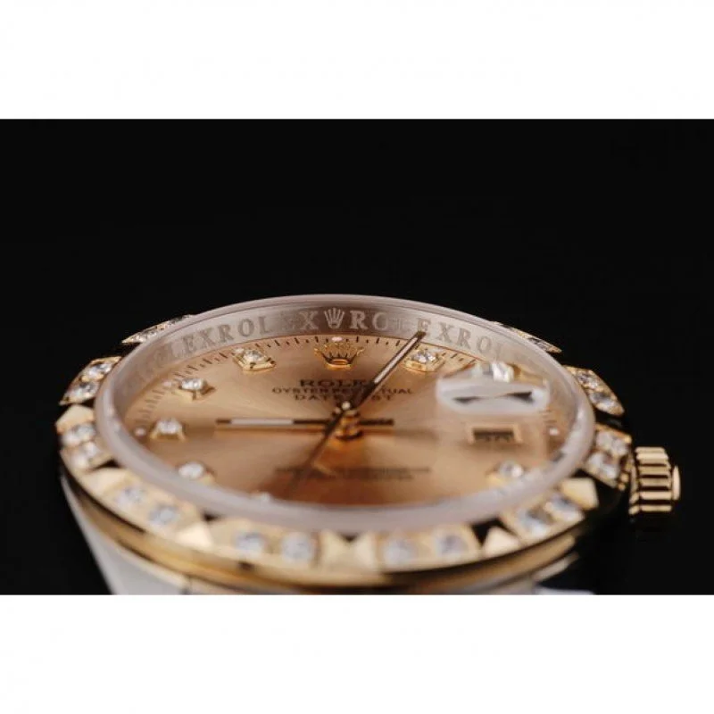 Superclone Rolex Datejust 36mm Gold Dial SRL41 - Image 10