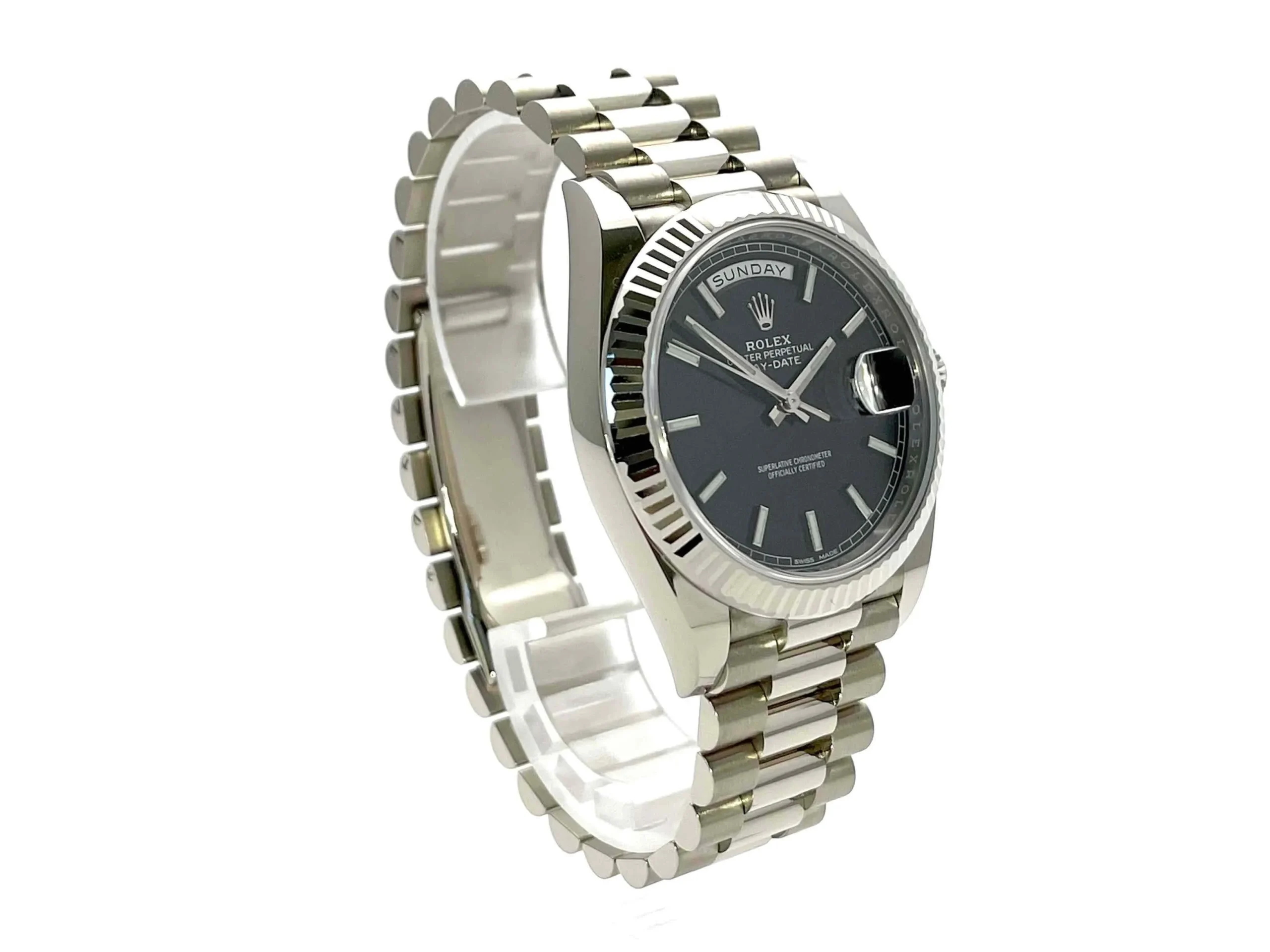 Superclone Rolex Day-Date 40mm Black Dial 228239 - Image 2