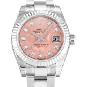 Rolex Lady-Datejust 26mm Gold Dust Pink Dial 179174