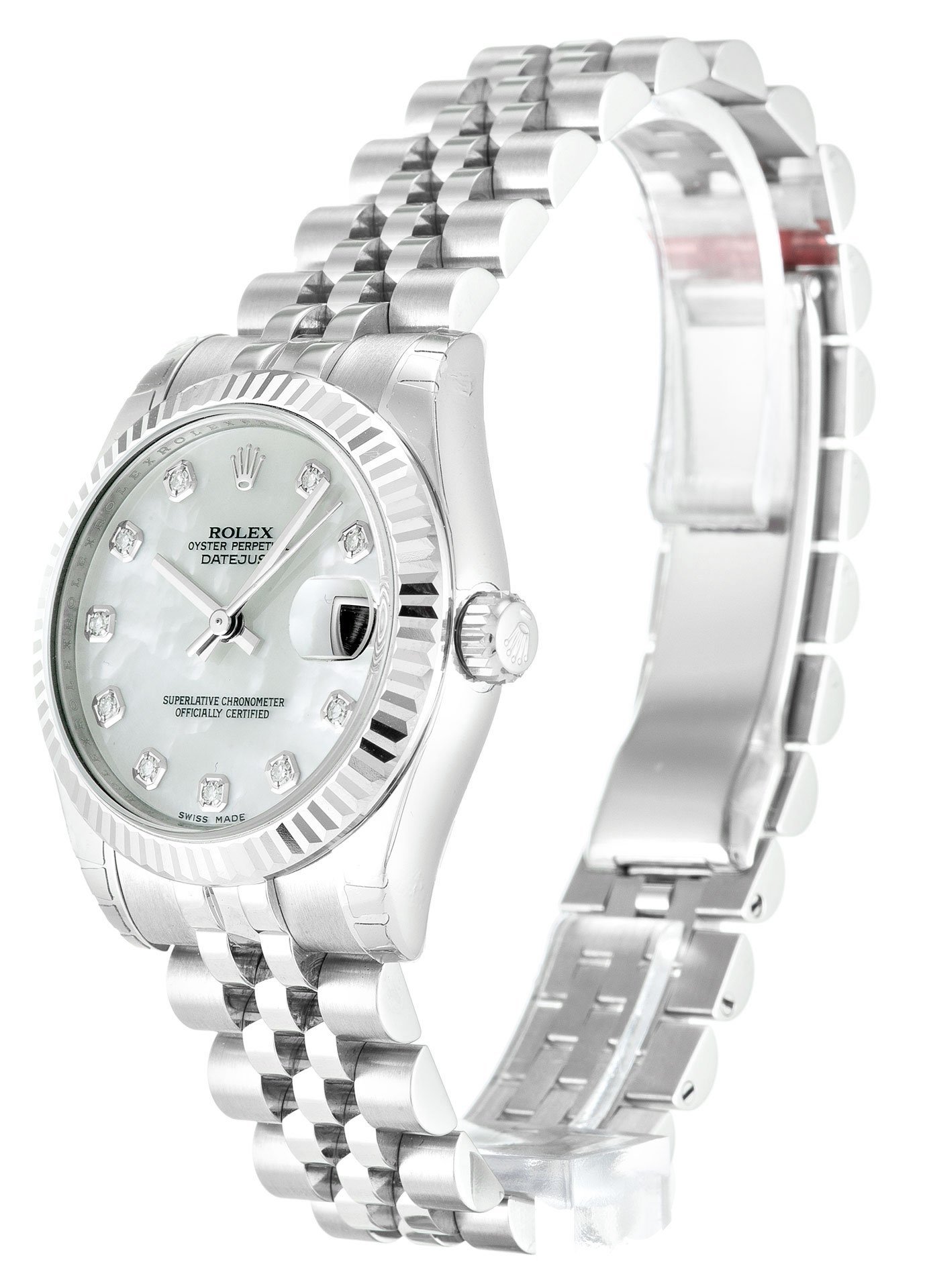 Rolex Lady-Datejust 31mm Mother of Pearl White Dial 178274 - Image 2