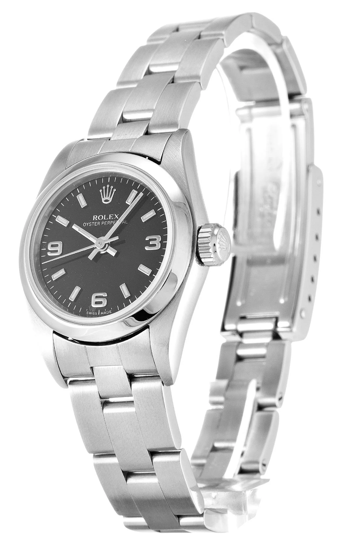Rolex Oyster Perpetual Lady 26mm Black Dial 67180 - Image 2