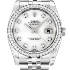 Rolex Datejust 36mm Mother of Pearl   White Dial 116244