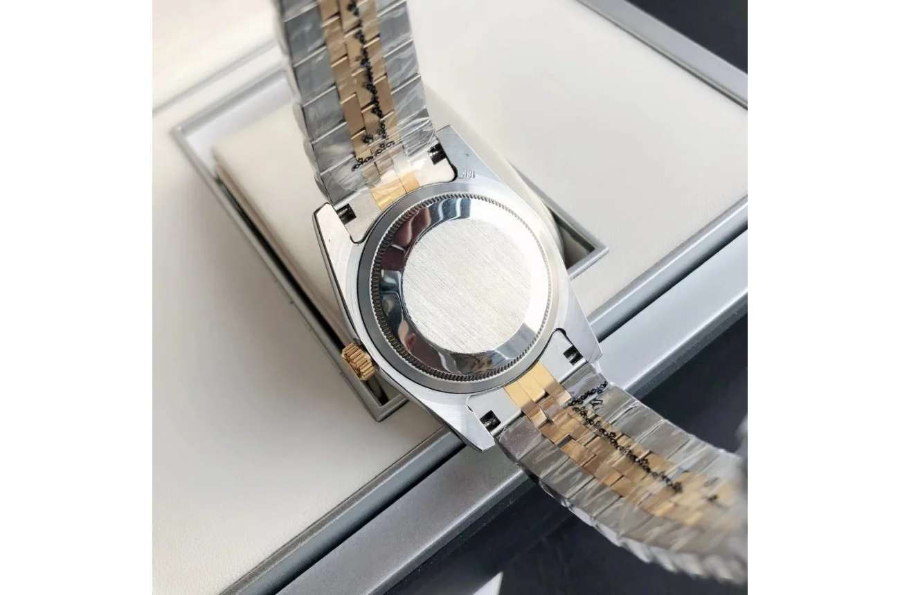 Couple Watches Rolex Datejust 36/28mm RG/SS Jub Green/Dial - Image 8