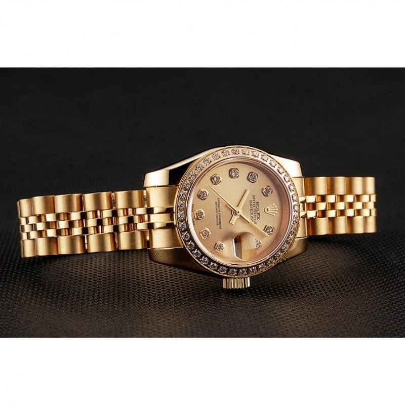 Superclone Rolex Datejust 28mm Gold Dial 1454096 - Image 5