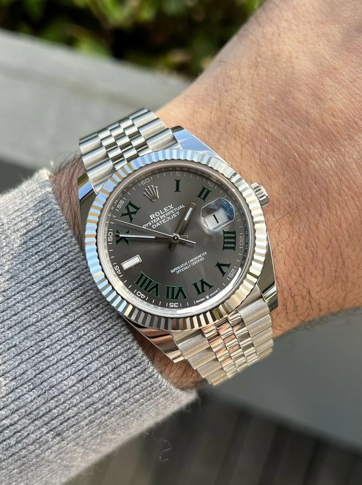 Superclone Rolex Datejust 41mm Rhodium Dial 126334 Wimbledon Flutted / Jubilee - Image 10