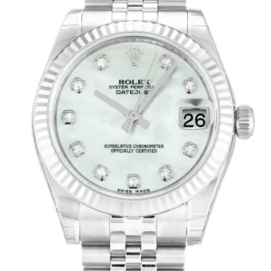 Rolex Lady-Datejust 31mm Mother of Pearl   White Dial 178274