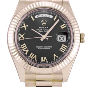 Rolex Day-Date II 40mm Black Dial 218235