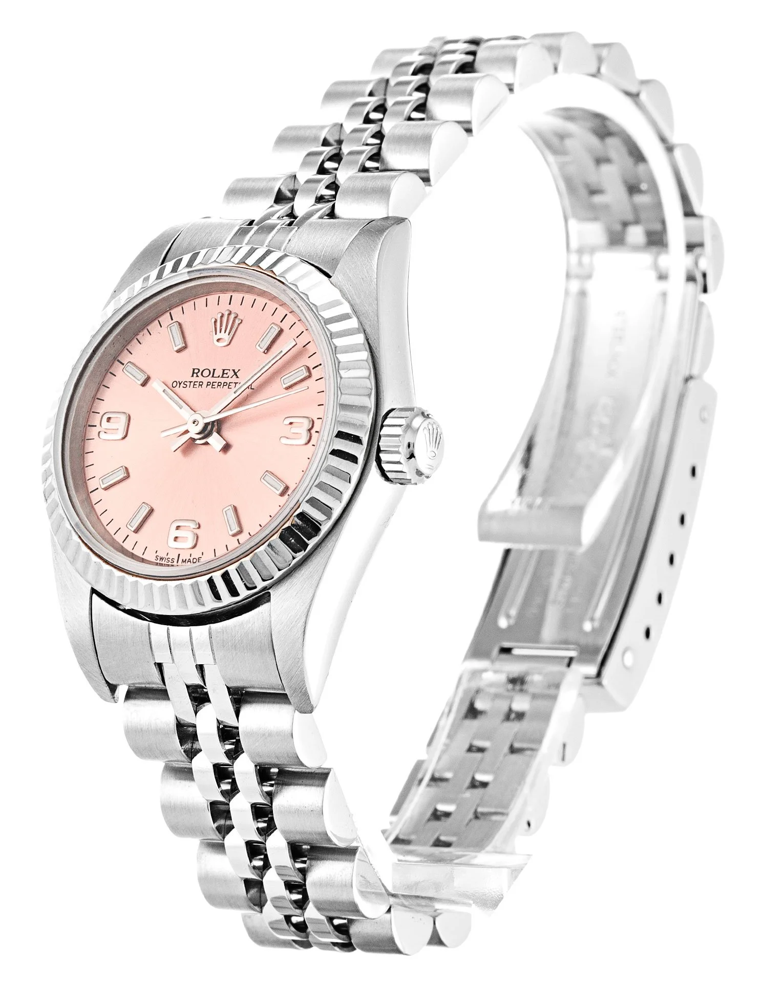 Rolex Oyster Perpetual Lady 26mm Salmon Dial 76094 - Image 2