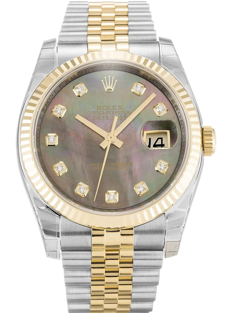 Rolex Datejust 36mm Mother of Pearl Black Dial 116233