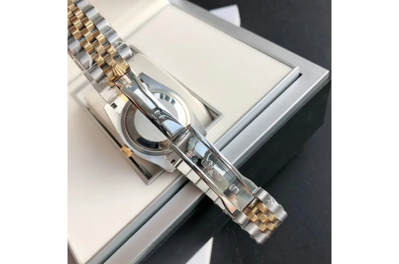 Couple Watches Rolex Datejust 36/28mm RG/SS Jub Green/Dial - Image 7