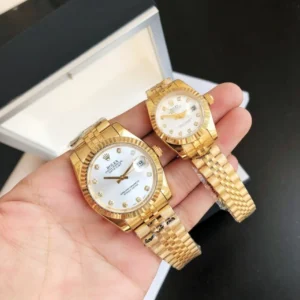 Couple Watches Rolex Datejust 36/28mm RG/RG Jub Sliver/Dial
