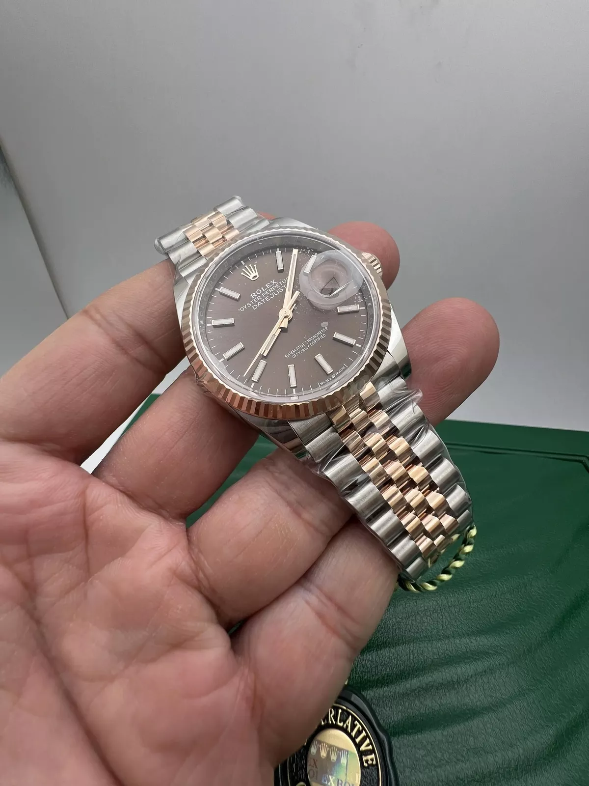 Superclone Rolex Datejust 36 mm Chocolate Dial 126231 Jubilee - Image 2