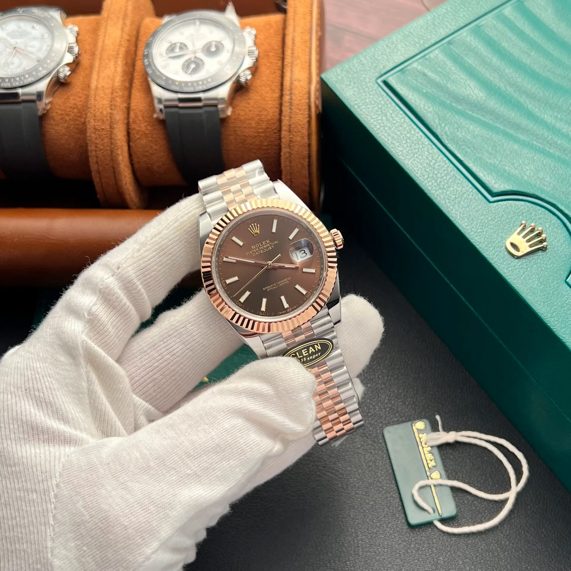 Superclone Rolex Datejust 41 mm Chocolate Dial 126331 Jubilee - Image 5