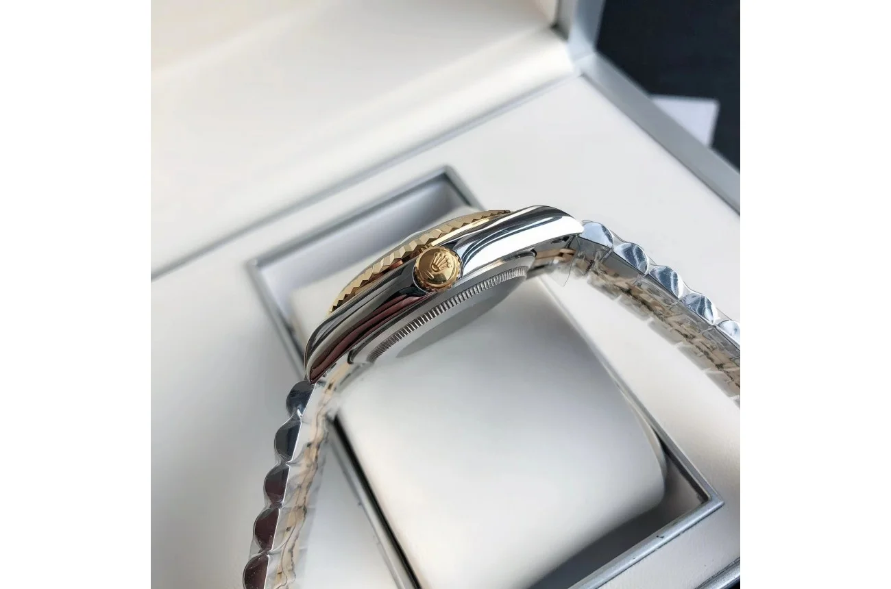 Couple Watches Rolex Datejust 36/28mm RG/SS Jub Green/Dial - Image 9