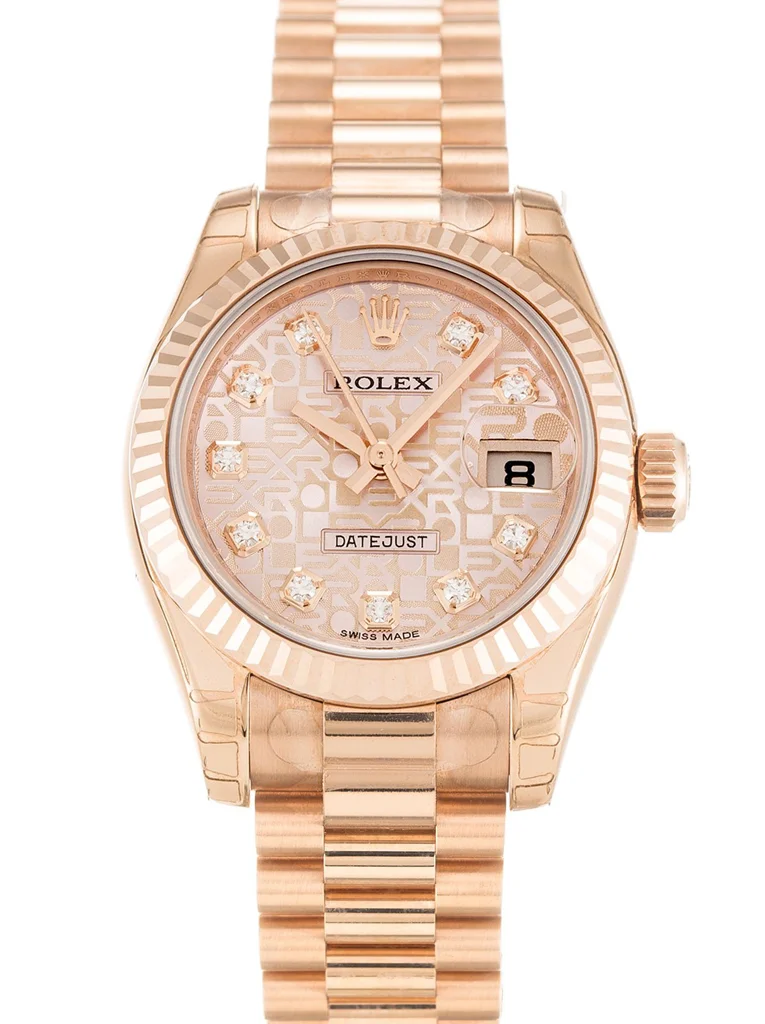 Rolex Lady-Datejust 26mm Rose Dial 179175