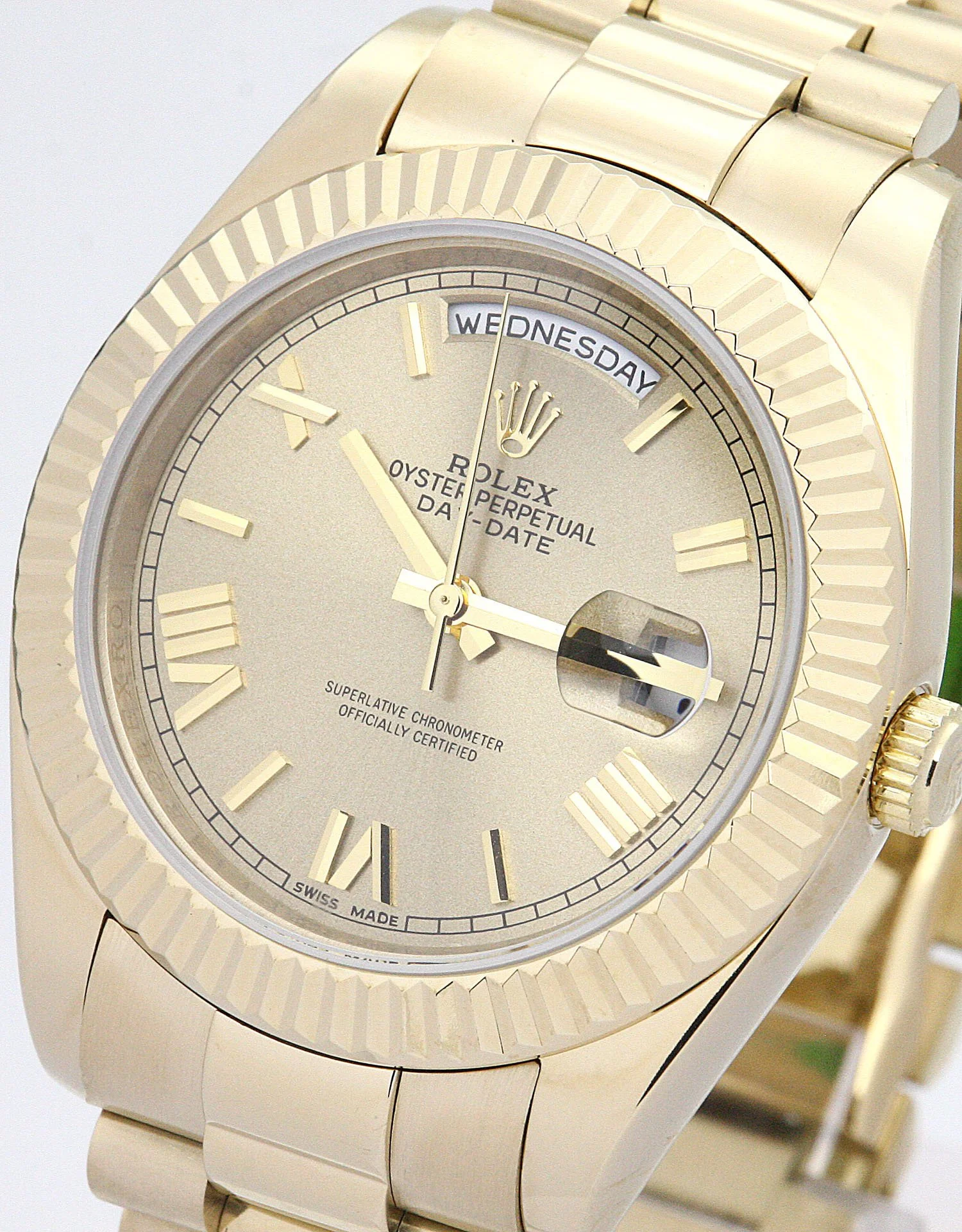 Rolex Day-Date II 40mm Gold Dial 218238 - Image 3