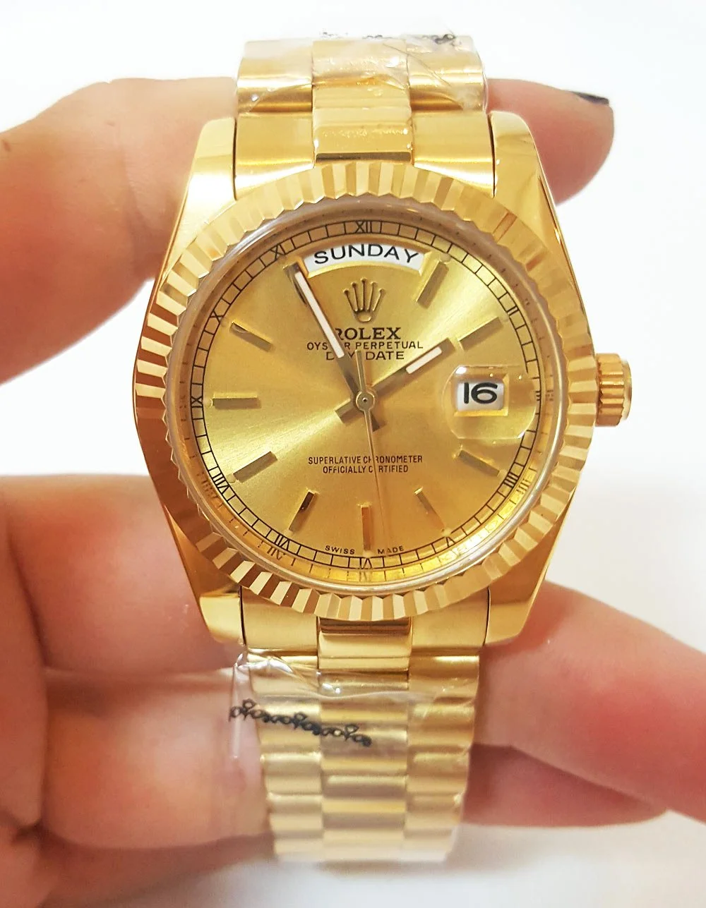 Rolex Day-Date 36mm Champagne Dial 1803 - Image 4