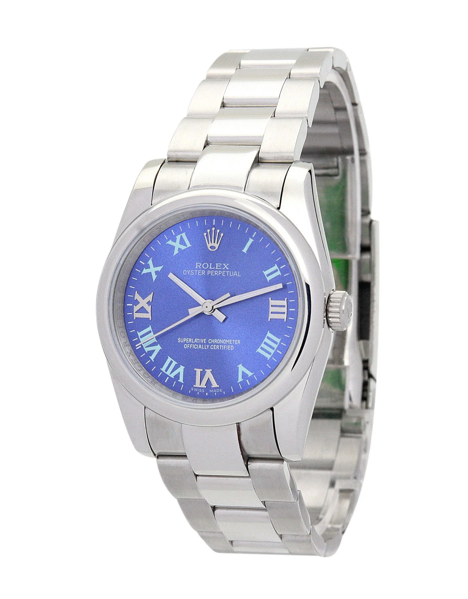 Rolex Oyster Perpetual Lady 31mm Blue Dial 177200 - Image 2