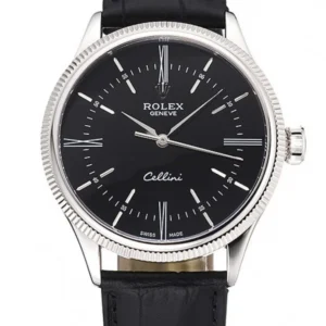 Superclone Rolex Cellini 39mm Black Dial 622654